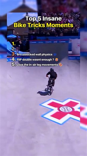 Top 5 Insane Bike Tricks Moments 🚴‍♂️#tiktok #best #bike
