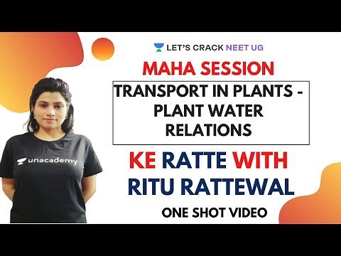 Transport in Plants - Plant Water Relations | NEET Biology | NEET 2020