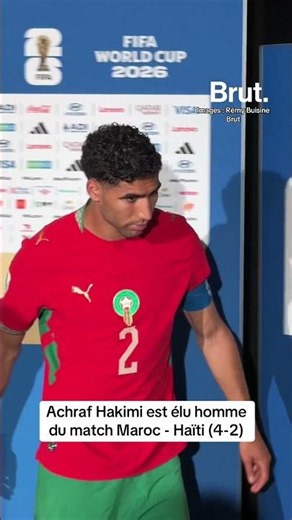 Achraf Hakimi named Man of the Match Morocco vs Haiti (4-2)