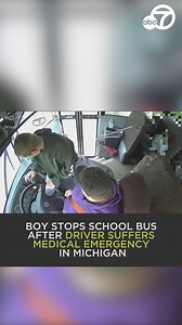 81K views · 3.5K reactions | Student hero! A boy grabbed the steering wheel on a school bus and hit the brakes, bringing the vehicle to a safe stop on a busy Detroit-area road after the driver had passed out, authorities said. ♥️ https://abc7.la/3LGg7B6 | ABC7 | Facebook
