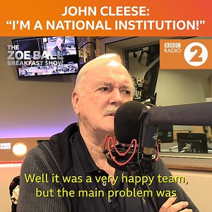 "I love that you can mark when things happened by divorces." "Well I can do that for things in the last century, I can do that without any problems!" 😂 Thanks for being such a brilliant guest this morning, John Cleese! | BBC Radio 2