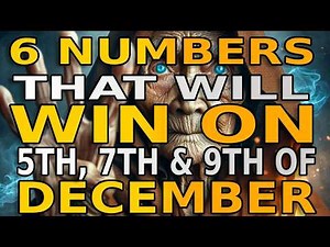 6 Lucky Numbers to FOCUS and GET RICH on 1ST, 3RD, and 5TH, DECEMBER 2025