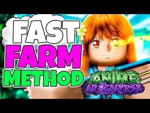 FASTEST Way To Farm Mastery & Gold In Anime Apocalypse!