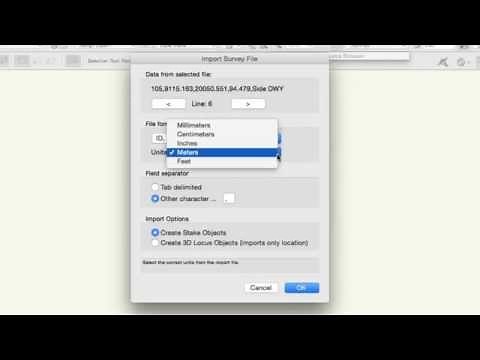 Creating a Site Model from an Imported Survey File