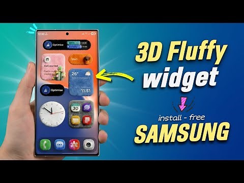 Samsung Install New Viral - 3D Fluffy Widget on any Galaxy Phone 😍😱