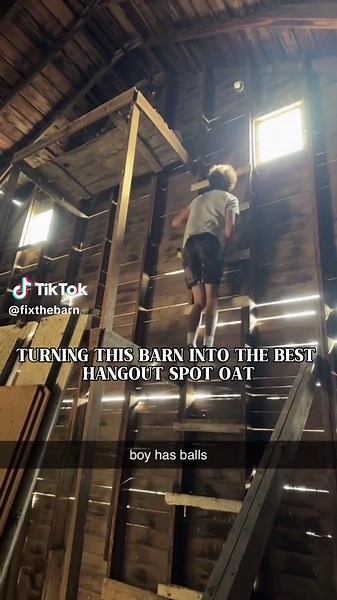 Please show some support 🙏❤️‍🩹 #fyp #viral #foryou #restoration #1930s #barn #history #preservation #hangoutspot #boys