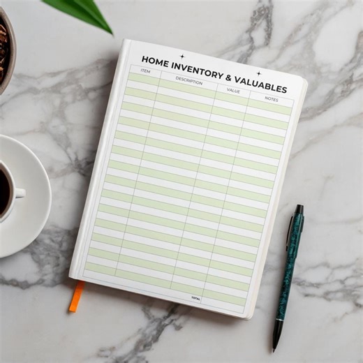 Home Inventory List PDF PNG | Valuables Tracker | Insurance Claim Log | Moving Checklist | Asset Organizer | Instant Download - Etsy