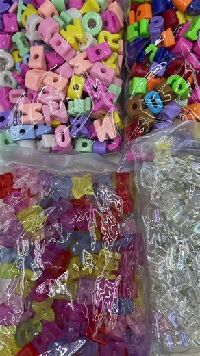 So many cute letter beads😍😍#diy #beads