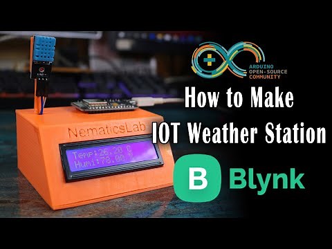 IOT weather station using DHT11 | DIY | Blynk