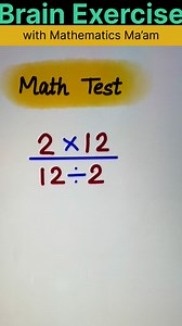 93K views · 205 reactions | Math Test 易✍️ #reelsviralシ #BrainChallenge #educationforall #brainteaser #basicmath #mathtest #iqtest | Mathematics Ma'am | Facebook