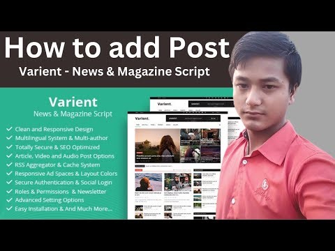 How to add Post Varient - News & Magazine Script
