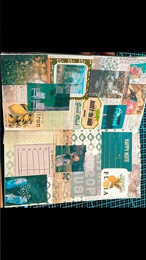 DIY Nature Scrapbook: Green Theme Ideas for an Aesthetic Touch!" 🍃 #AestheticScrapbook #scrapbook