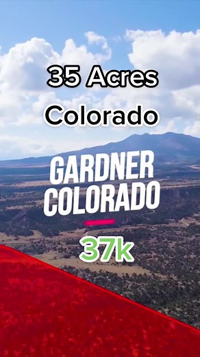 35 Acres of Land for sale in Colorado. This property has Dirt road frontage and mountain views! #landydandy #propertyforsale #landforsale #coloradoland #investment #cheapland