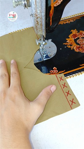 Super easy sewing 😍 tips and tricks for beginners, free course to learning #shorts #youtubeshorts