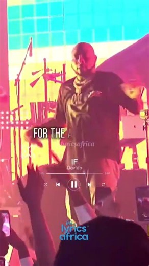 Davido If (Lyrics) #lyricsafrica #naijalyrics #afrobeats #fyp... #Shorts #lyricsafrica