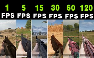 从PPT到丝滑，带你直观感受从1帧到120FPS，六种不同帧率下的差别~