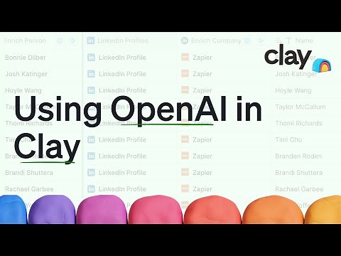 Connecting to ChatGPT with Clay | Personalized Sales Automation