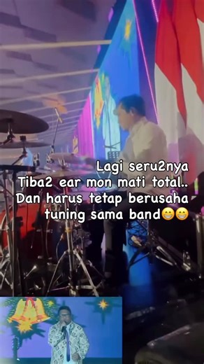 DOADIBADAI, S.T. on Instagram: "Ya begitulah kalo diatas panggung.. Kadang2 sometimes kan yeee.. Dalam keadaan earmon tiba2 mati total karena signal yang tabrakan dll, harus berusaha tetap kawin sama sinkop jebakan betmen buatan sendiri 😁😁😁.. Salute @daniel_horeb @runiermayore @brampalu @christmikes dan tim prod @badaimusicproduction yang gercep langsung pindah wadges monitor @afdanz @jafar_iris @fabriziozio ❤️❤️👌👌👌.. Akhirnya selameetttt . Abis ini kita buka pelatihan lumba2 darat yaakk😂