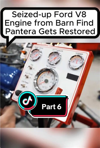 Seized-up Ford V8 engine from barn find gets restored #rebuilding #enginebuild #car #foryou #fyp #engine #oldcar #newyork #garagelife #autorepair