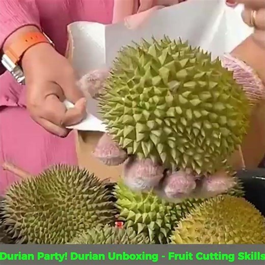 Durian Unboxing Show! Fresh Durian Party Amazing Fruit Cutting Skills Knife Chopping Fruits Cutting