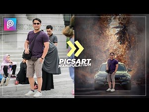 How to combine multiple images seamlessly in Picsart | Advance image background change tutorial