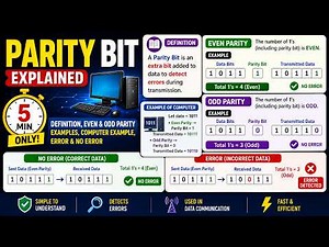 What is Parity Bit? Even & Odd Parity with Examples