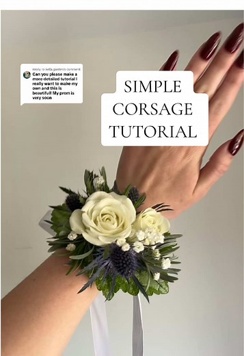Simple Corsage Tutorial for Prom