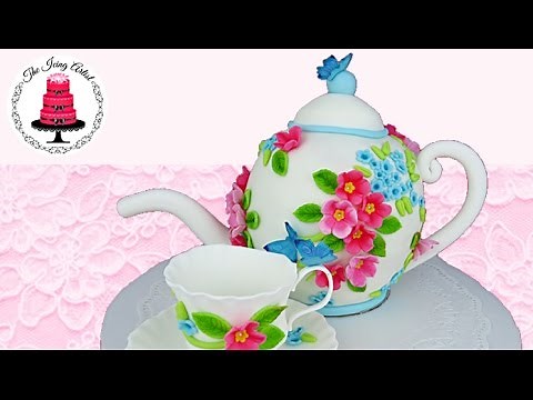 3D Carved Teapot Cake - How To With The Icing Artist