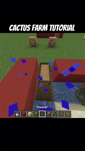 Easy cactus farm tutorial 🌵 #minecraft #mcpe #shorts