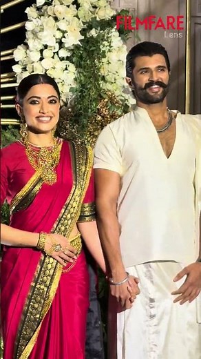 Rashmika Mandanna and Vijay Deverakonda wedding reception 😍