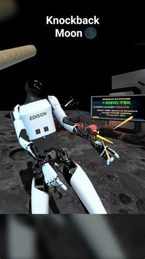 Earth vs. Moon: The Ultimate Knockback Test 🌍🌑 #shorts