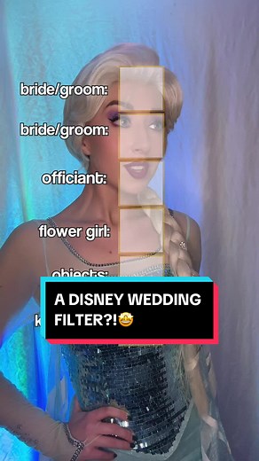 Elsa Tries Disney Wedding Filter! Magical Moments Await