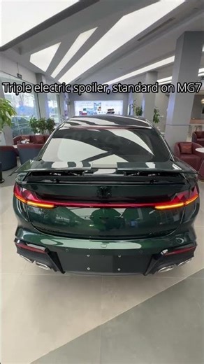 MG7 is equipped as standard with a three-stage electrically adjustable rear spoiler #newchinaev