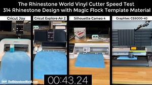 We get asked all the time, "Which vinyl cutter is best to start with?" So, we put these 4 vinyl cutters head-to-head, to see how long each would take to cut a rhinestone design with just over 300 rhinestones. The answer isn't just which is the best or most expensive vinyl cutter. When considering buying equipment for your business, you need to consider your budget, customer base, time involved not just with cutting but also with weeding your design. You can start and run a business from your hom