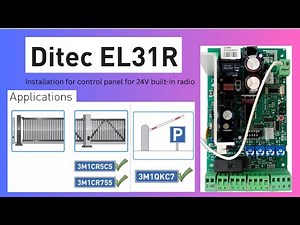 Ditec EL31R Control Board Wiring & Terminal Explanation | Auto Door Surgeon