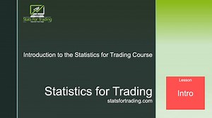 Statistics for Trading Free Training Course | statsfortrading.com