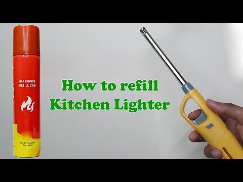 How to refill Kitchen Lighter. Lighter refill