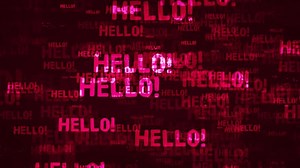 Download Hello Message Background Loop for free