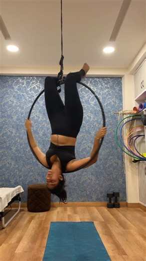 Flow Arts on Instagram: "Learning the biggest baddest hoop of em all 🤪🥰 #hulahooping #flowartsindia #arealhoop #arialhooplove #hoopersofig #fitness #poledancewomen #arielhooplove"