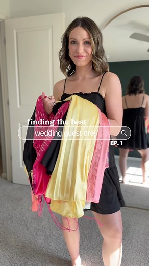 6K views · 32 reactions | It’s wedding season  I did the work for you! Here are 3 affordable wedding guest dress options perfect for summer weddings! #weddingguestdress #summerwedding #amazonfashionfinds | Meg Smart | Facebook