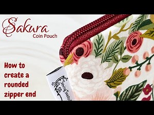 DIY zipper pouch. How to create rounded zipper ends without zipper tabs. No more dented corners!