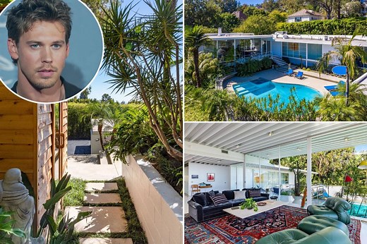 Inside the $5.2M home Austin Butler bought from Brad Pitt — just months after burglars broke in