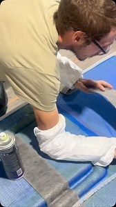 Putting down the channels and resin inlets before infusing this deck liner #boatbuilding #boats | NuWave Composites