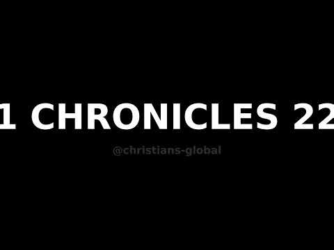 1 Chronicles Chapter 22 | Audio Bible | The Bible Experience