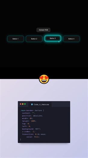Hover effects in css | RGB hover effects | Dynamic Hover Effects | Web development #foryou #shorts