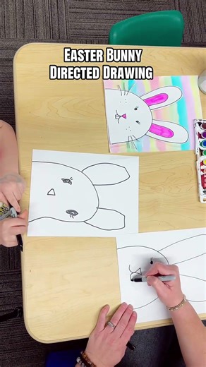 Here’s how I do our Easter bunny directed drawing