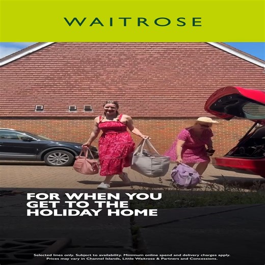 Dinner delivered on your first night = pure relaxation 😌Order Waitrose groceries to your holiday home🚛 | Waitrose & Partners