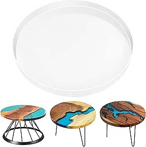 24" Large Resin Table Molds,Large Resin Mold Round Silicone,Epoxy Table Mold for Charcuterie Board River Table Coffee Table,Reusable Round Silicone Mold,Easy to Clean & Demold,DIY Art Home Decoration