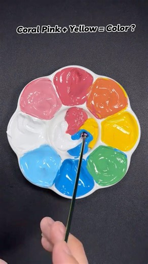 Create a color wheel from 4 primary color #lunacolor #mixingcolors #shots