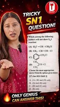 Which Alkyl Halide Does NOT Undergo SN1 Reaction?Explained! #chemistry #jeechemistry #jeemains #neet